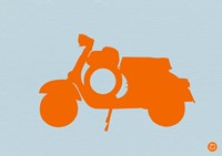 Orange Scooter Fine Art Print