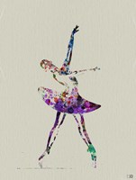 Ballerina Watercolor 4A Fine Art Print