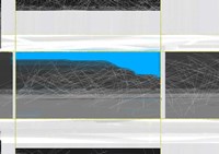 Abstract White and Blue Fine Art Print