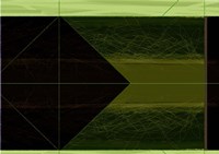 Abstract Green Cone Fine Art Print