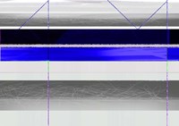 Abstract Blue and White Paralells Fine Art Print