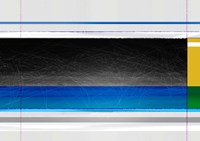 Abstract Blue Black and yellow Fine Art Print