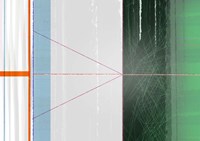 Abstract Orange and Green Fine Art Print