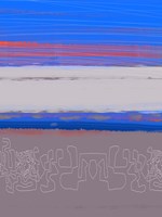 Abstract  Blue View 1 Framed Print