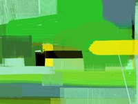 Green and Brown Abstract 6 Fine Art Print