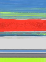 Abstract  Blue View 4 Framed Print