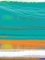 Abstract Orange Stripe2 Framed Print