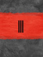 Grey and Red Abstract 1 Fine Art Print