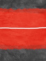 Grey and Red Abstract 2 Fine Art Print