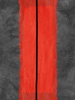 Grey and Red Abstract 5 Fine Art Print