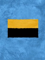 Blue and Square Theme 1 Framed Print