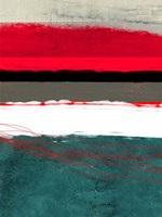 Abstract Stripe Theme Grey and White Fine Art Print