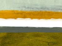 Abstract Stripe Theme Yellow and White Fine Art Print