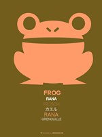 Pink Frog Multilingual Fine Art Print