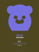 Purpple Bear Multilingual Fine Art Print