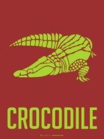 Crocodile Yellow Fine Art Print