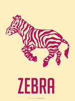 Zebra Red Fine Art Print
