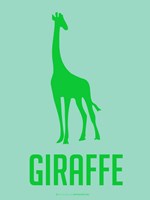 Giraffe Green Fine Art Print