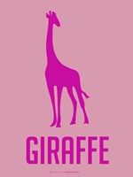 Giraffe Pink Fine Art Print