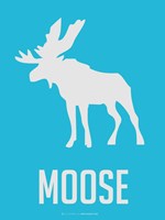 Moose Blue Fine Art Print