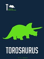 Green Dinosaur Fine Art Print