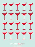 Martini Lover Red Fine Art Print