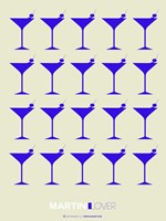 Martini Lover Blue Fine Art Print