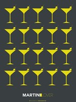 Martini Lover Yellow Fine Art Print