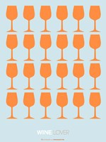 Wine Lover Orange Fine Art Print