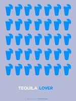 Blue Tequila Shots Fine Art Print