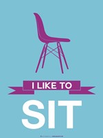 I Like to Sit 3 Fine Art Print