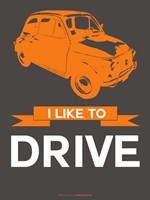 I Like to Drive Beetle 4 Fine Art Print