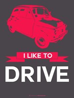 I Like to Drive Beetle 6 Fine Art Print