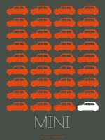 Orange Mini Cooper Fine Art Print