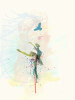 Ballerina on the Stage Fine Art Print