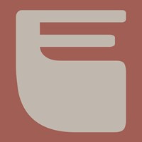 Letter E Grey Fine Art Print