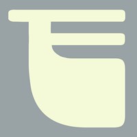 Letter F White Fine Art Print