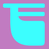 Letter F Blue Fine Art Print