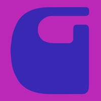 Letter G Blue Fine Art Print