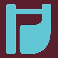 Letter H Blue Fine Art Print