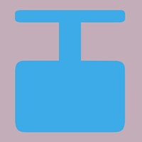 Letter I Blue Fine Art Print