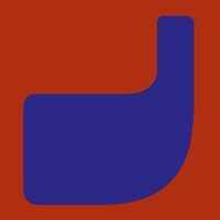 Letter J Blue Fine Art Print