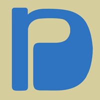 Letter N Blue Fine Art Print