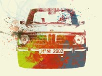 BMW 2002 Front Watercolor 2 Fine Art Print