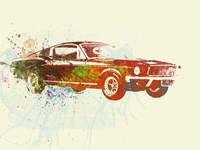 Ford Mustang Watercolor Fine Art Print