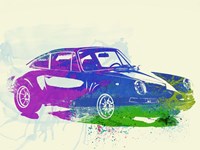 Porsche 911 Watercolor Fine Art Print