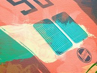 Porsche 356 Detail Fine Art Print