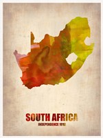 South African Map Fine Art Print