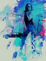 Girl and a car Fine Art Print