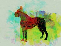 Boxer Watercolor Fine Art Print